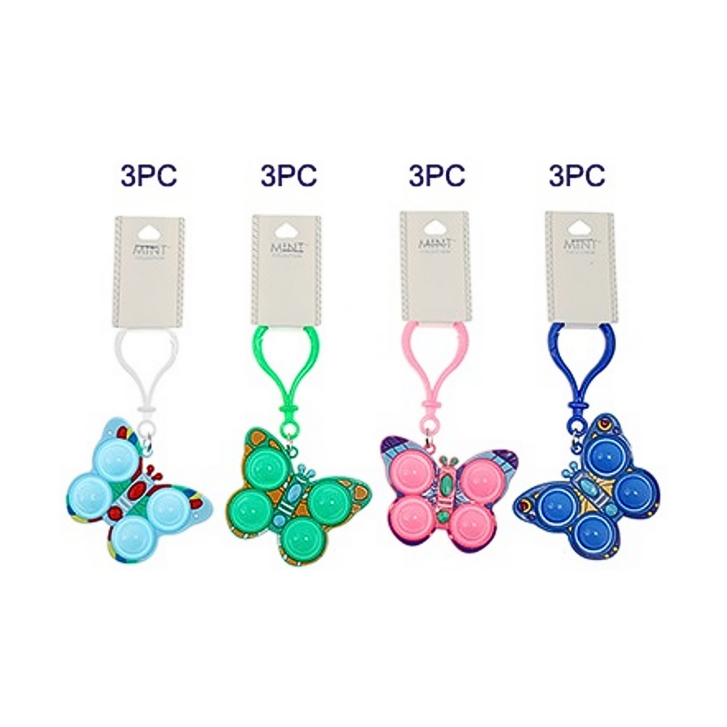 JK39667-Butterfly Pop Fidget Keychain