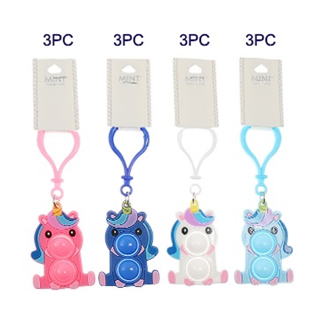 JK39668-Unicorn Pop Fidget Keychain