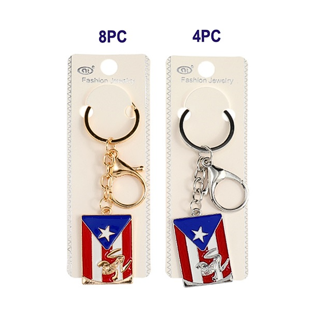 JK42409 - Puerto Rico Flag Keychain