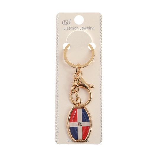 JK42424-Dominican Republic Flag Keychain