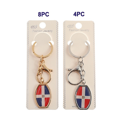 JK42424-Dominican Republic Flag Keychain