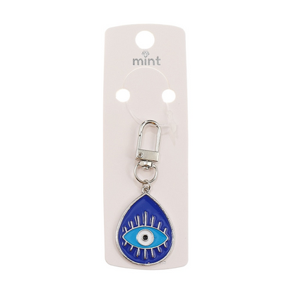 JK44358-Enamel Teardrop Evil Eye Keychain