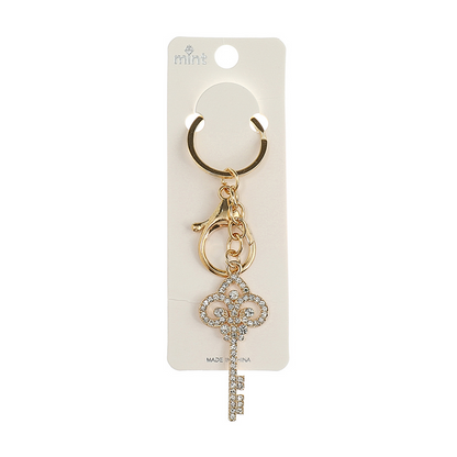 JK44959-Rhinestone Key Keychain