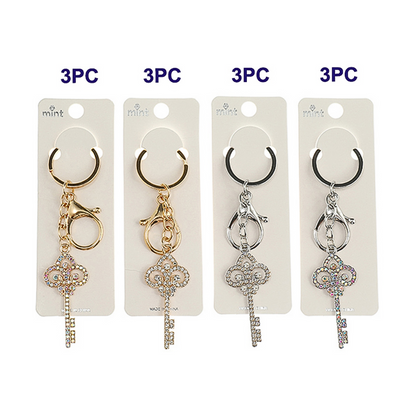 JK44959-Rhinestone Key Keychain