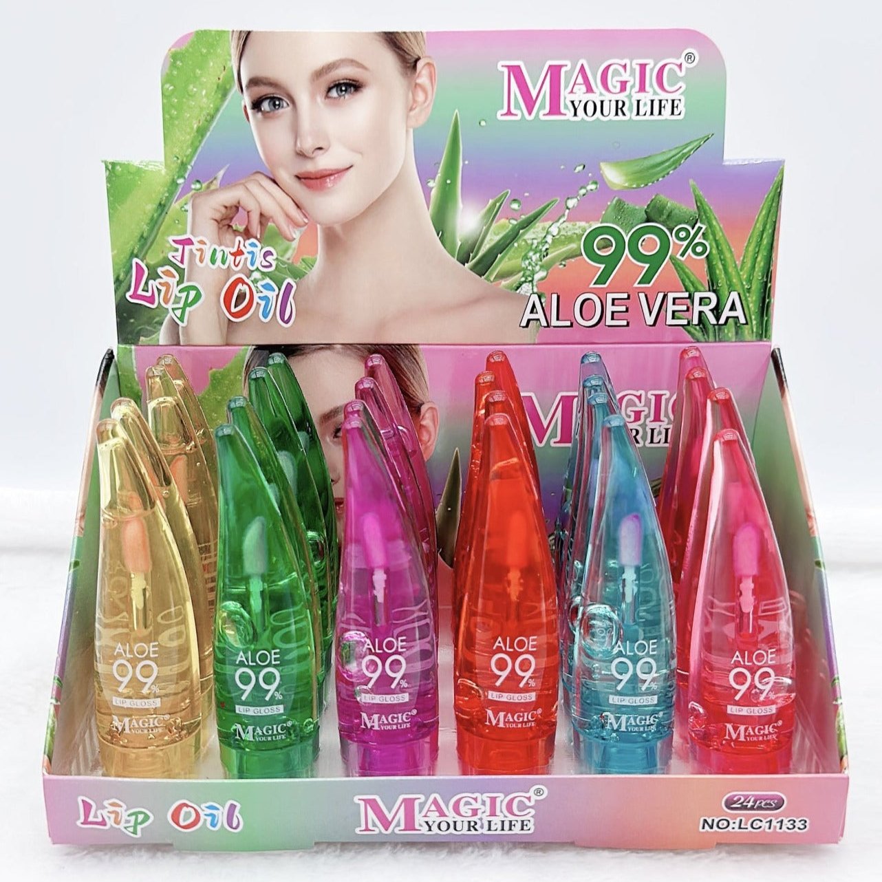 LG1407 - 24 PCS Aloe Lip Oil