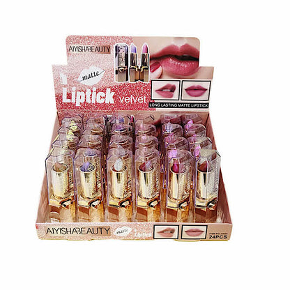 24 PCS Assorted Diamond Glitter Lipstick