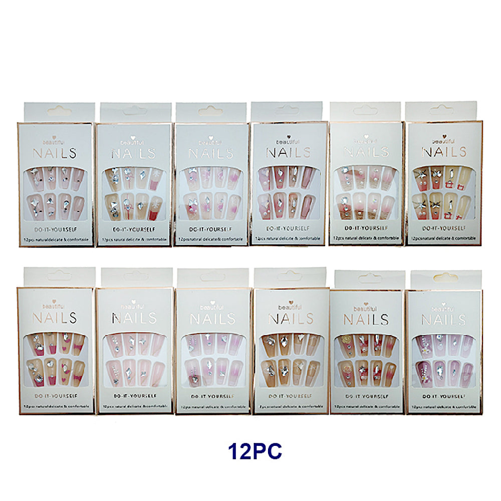 Medium Coffin Art Press On Nails