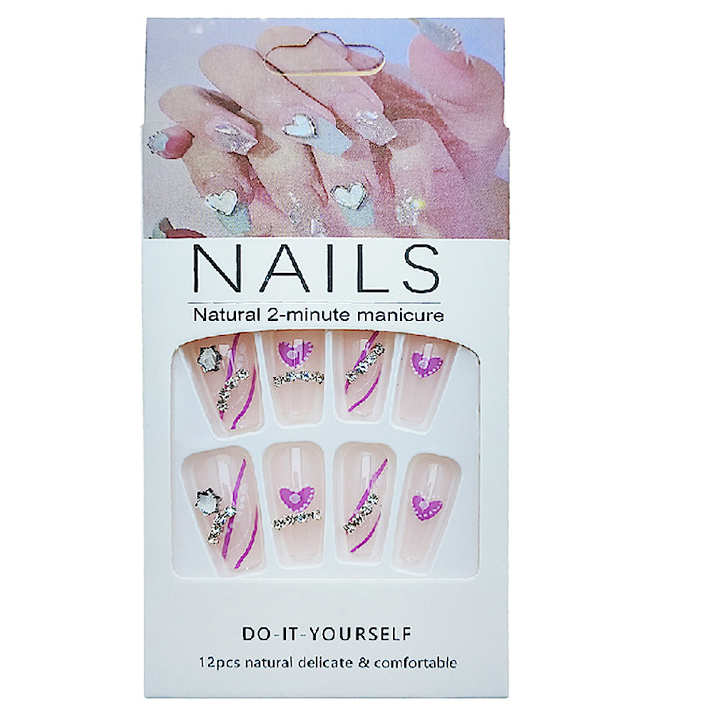 Medium Coffin Art Press On Nails