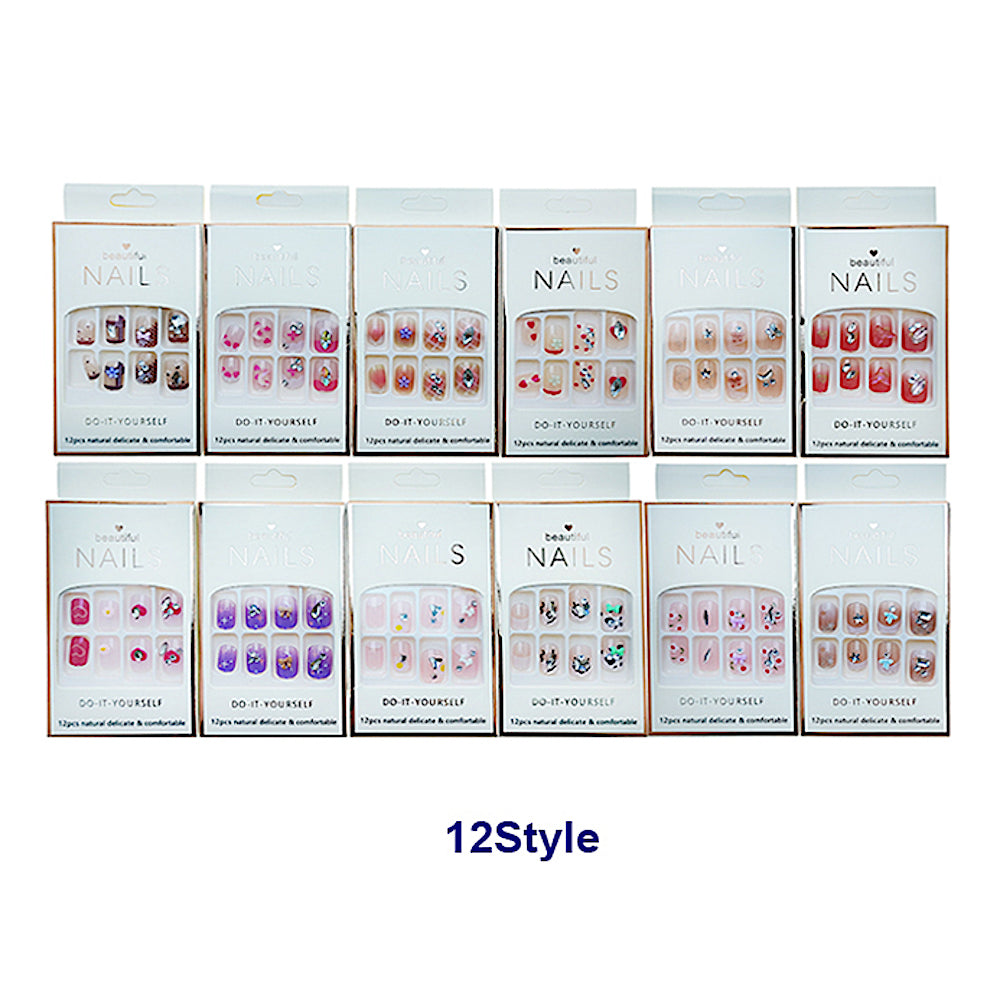 NA107 - Short Art Press On Nails