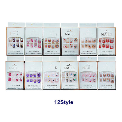 NA107 - Short Art Press On Nails