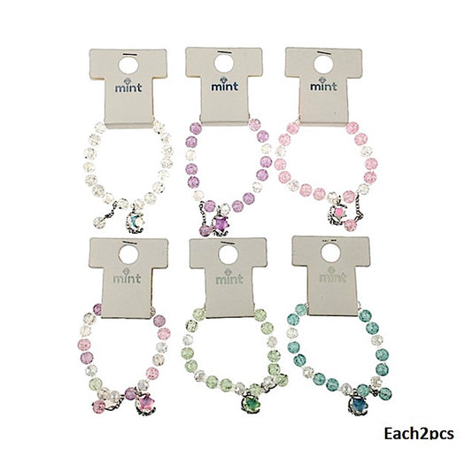 Star Charm Bead Stretch Bracelet