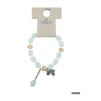 Bee Charm Bead Stretch Bracelet