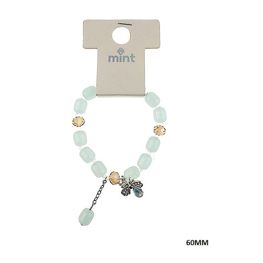 Bee Charm Bead Stretch Bracelet