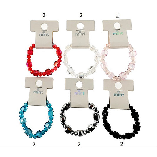 SB174 - Crystal Bead Stretch Bracelet