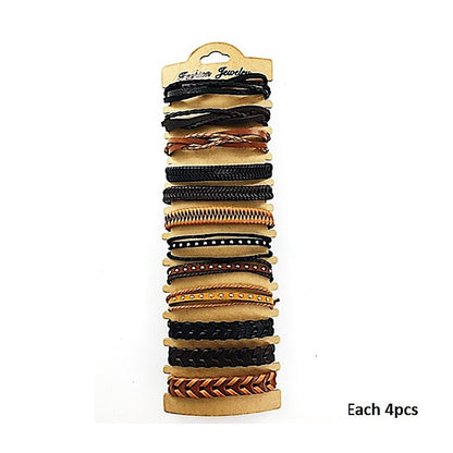 Assorted Adjustable Leather Bracelet