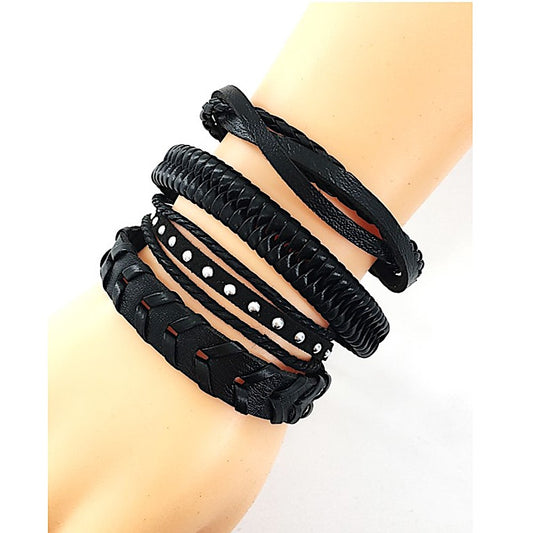 Assorted Adjustable Leather Bracelet