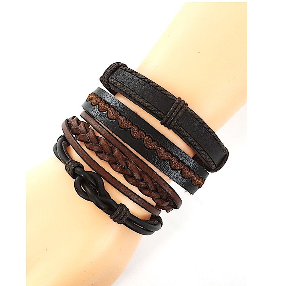 Assorted Adjustable Leather Bracelet