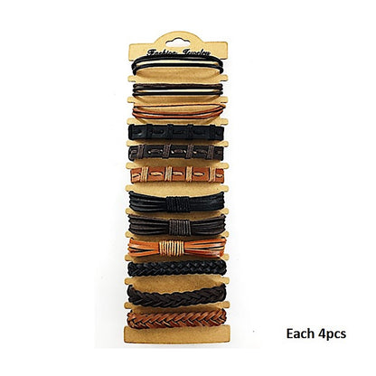 Assorted Adjustable Leather Bracelet
