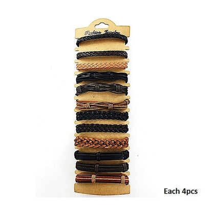 Assorted Adjustable Leather Bracelet