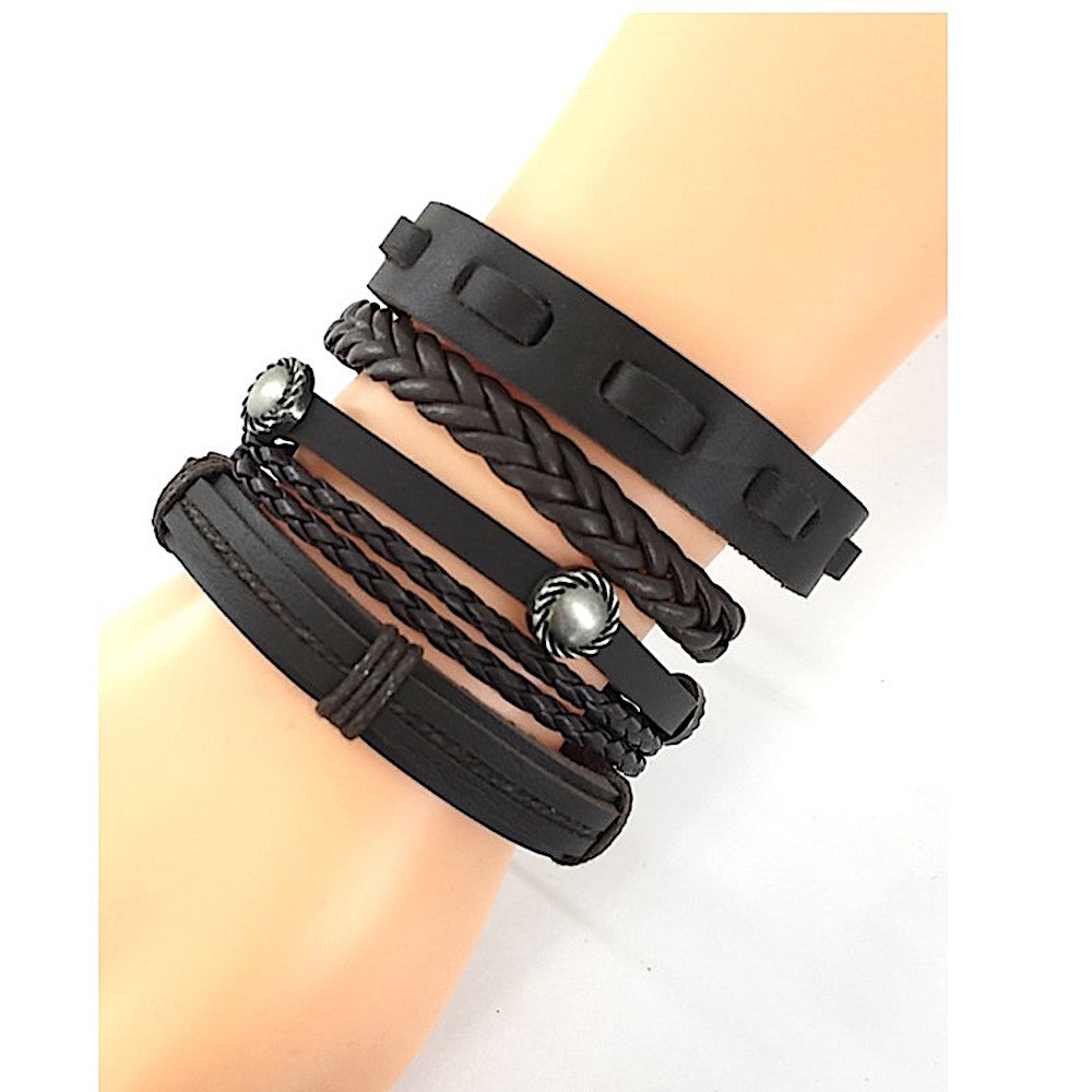 Assorted Adjustable Leather Bracelet