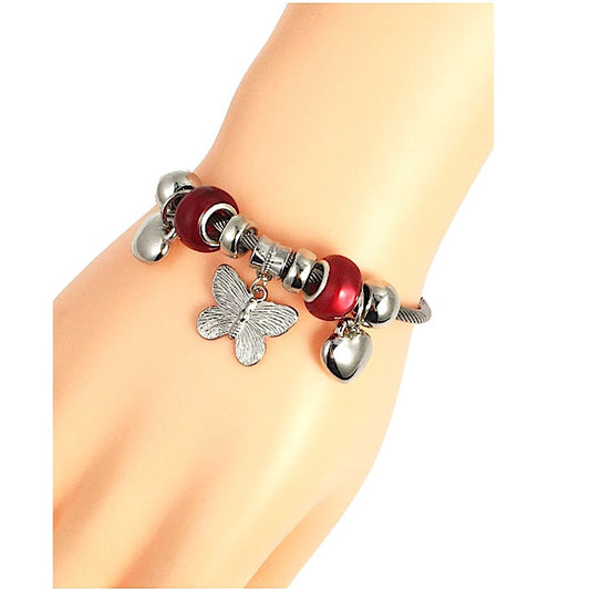 SB254 - Butterfly Charm Bracelet