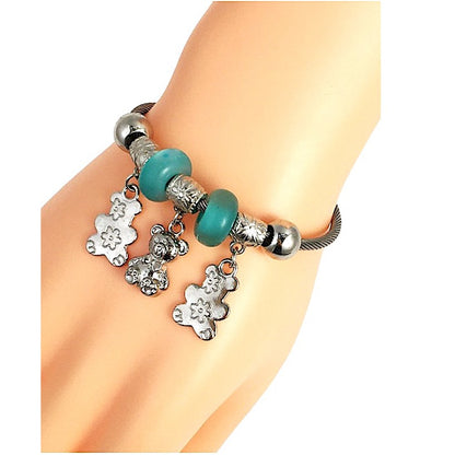 SB257 - Teddy Bear Charm Bracelet