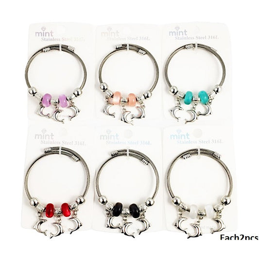 SB263 - Dolphin Charm Bracelet