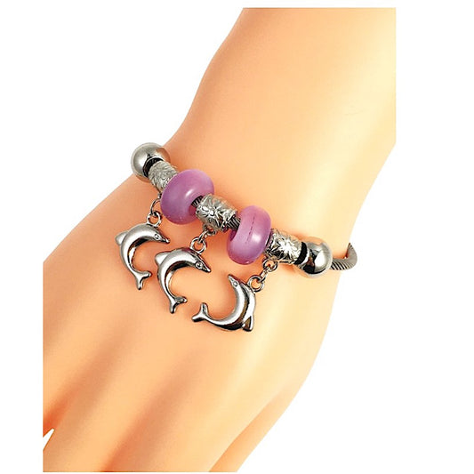 SB263 - Dolphin Charm Bracelet
