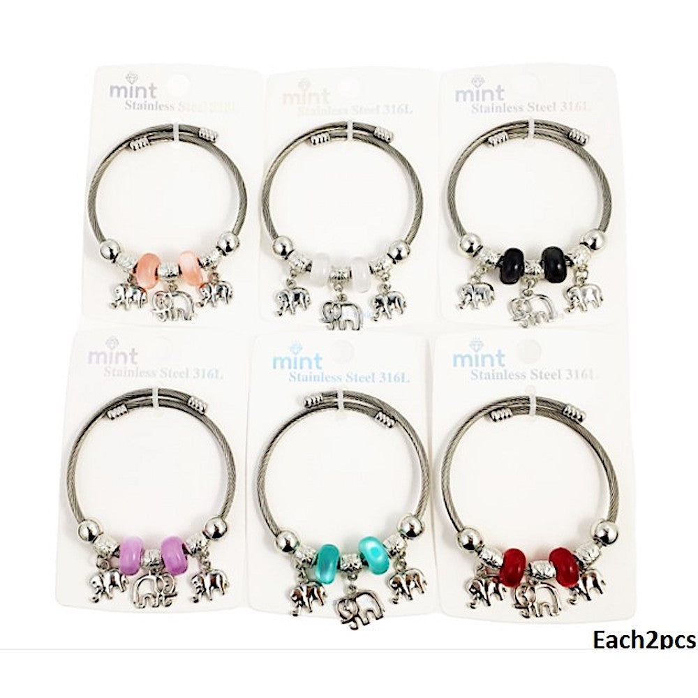 SB265 - Elephant Charm Bracelet