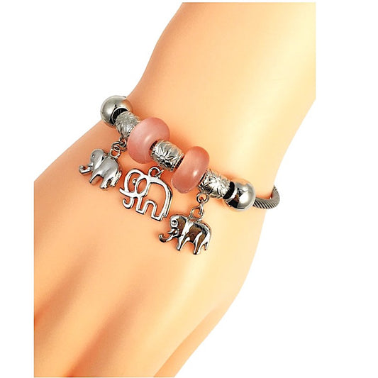 SB265 - Elephant Charm Bracelet