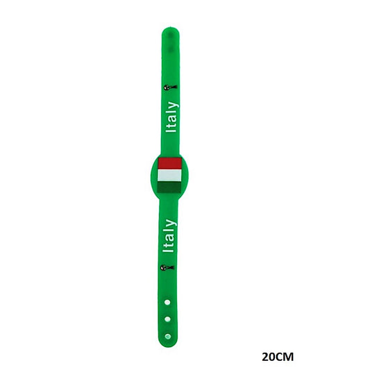 Italy Sports Fan Adjustable Silicone Wristband