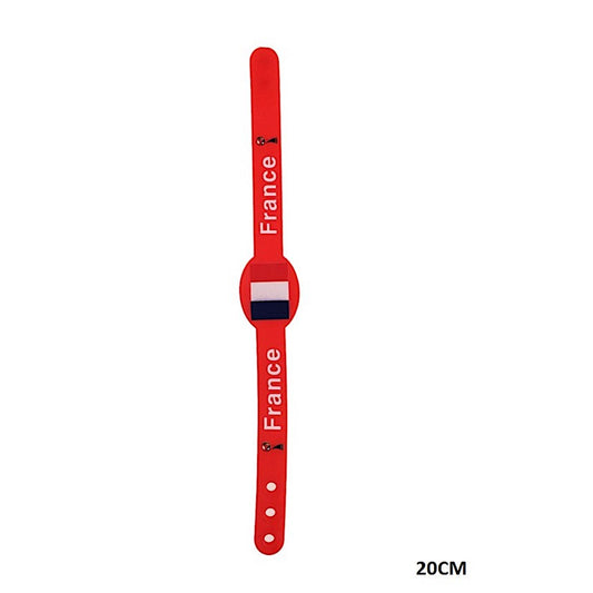 France Sports Fan Adjustable Silicone Wristband