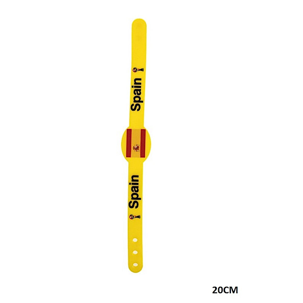 Spain Sports Fan Adjustable Silicone Wristband