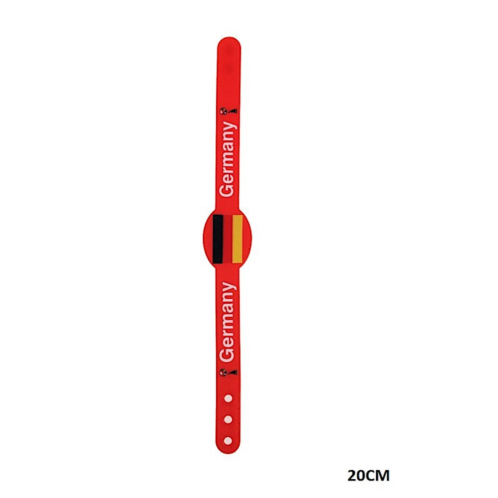 Germany Sports Fan Adjustable Silicone Wristband