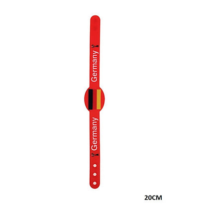 Germany Sports Fan Adjustable Silicone Wristband