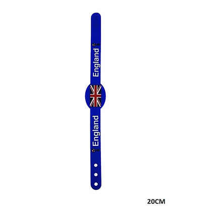 England Sports Fan Adjustable Silicone Wristband