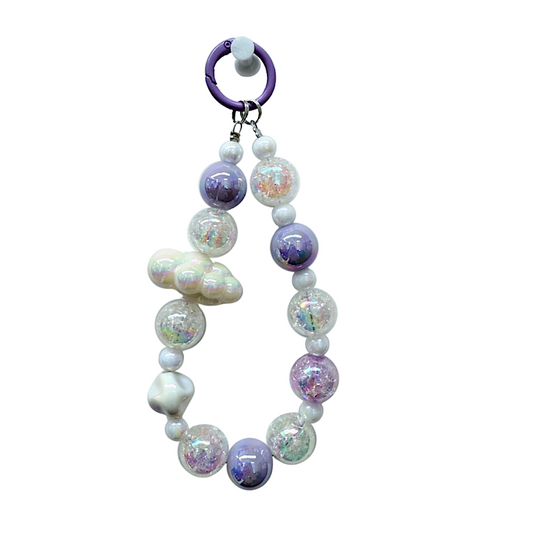 SB213 - Handmade Cloud Phone Charm Strap Keychain