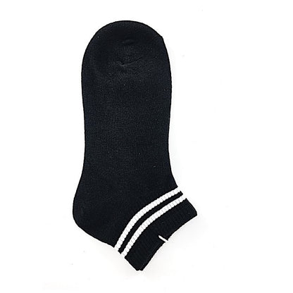 Women's Striped Black Socks
