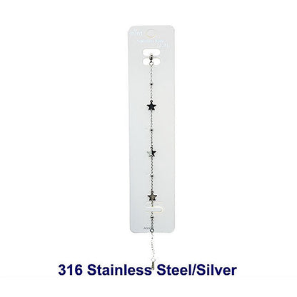 Stainless Steel Star Chain Bracelet
