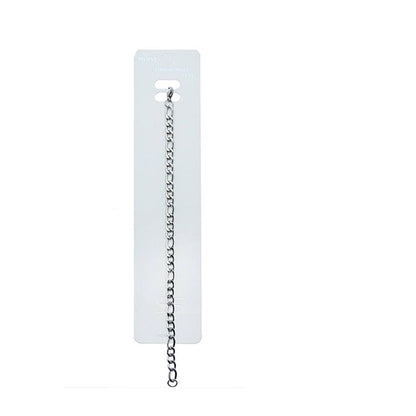 Stainless Steel 14MM Silver Figaro Chain Bracelet