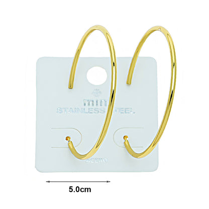 5CM Stainless Steel Thin Tube Hoops