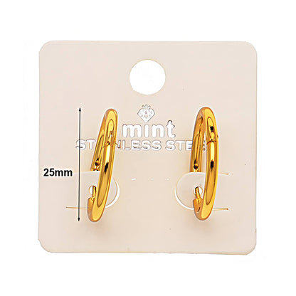 2.5CM Stainless Steel Seamless Hoops