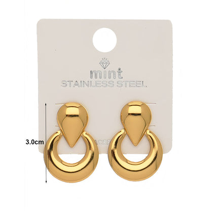Stainless Steel Circle Earrings