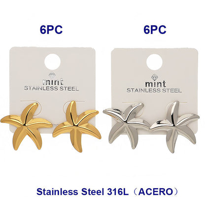 Stainless Steel Starfish Earrings