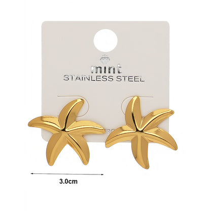 Stainless Steel Starfish Earrings