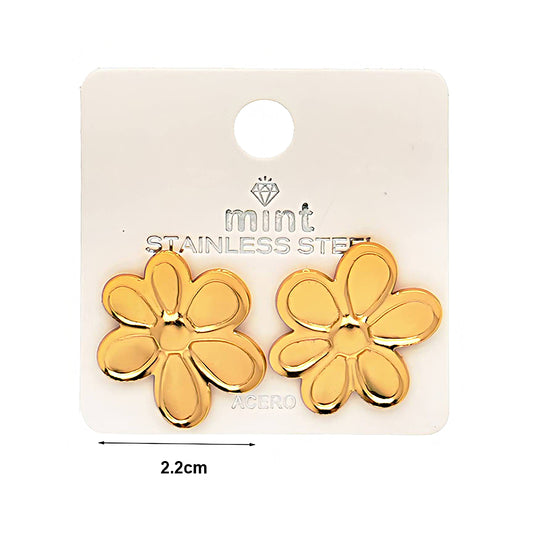 Stainless Steel Flower Post Earring
