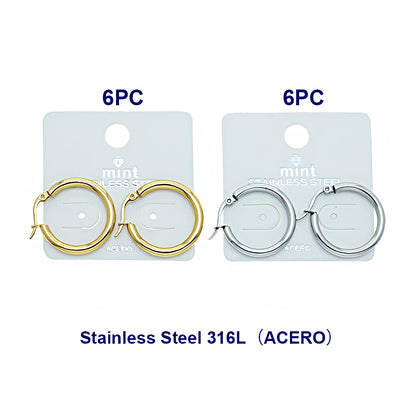 2.5CM Stainless Steel Hoops