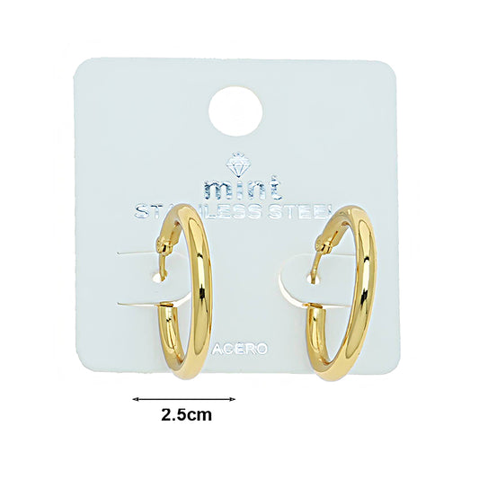 2.5CM Stainless Steel Hoops