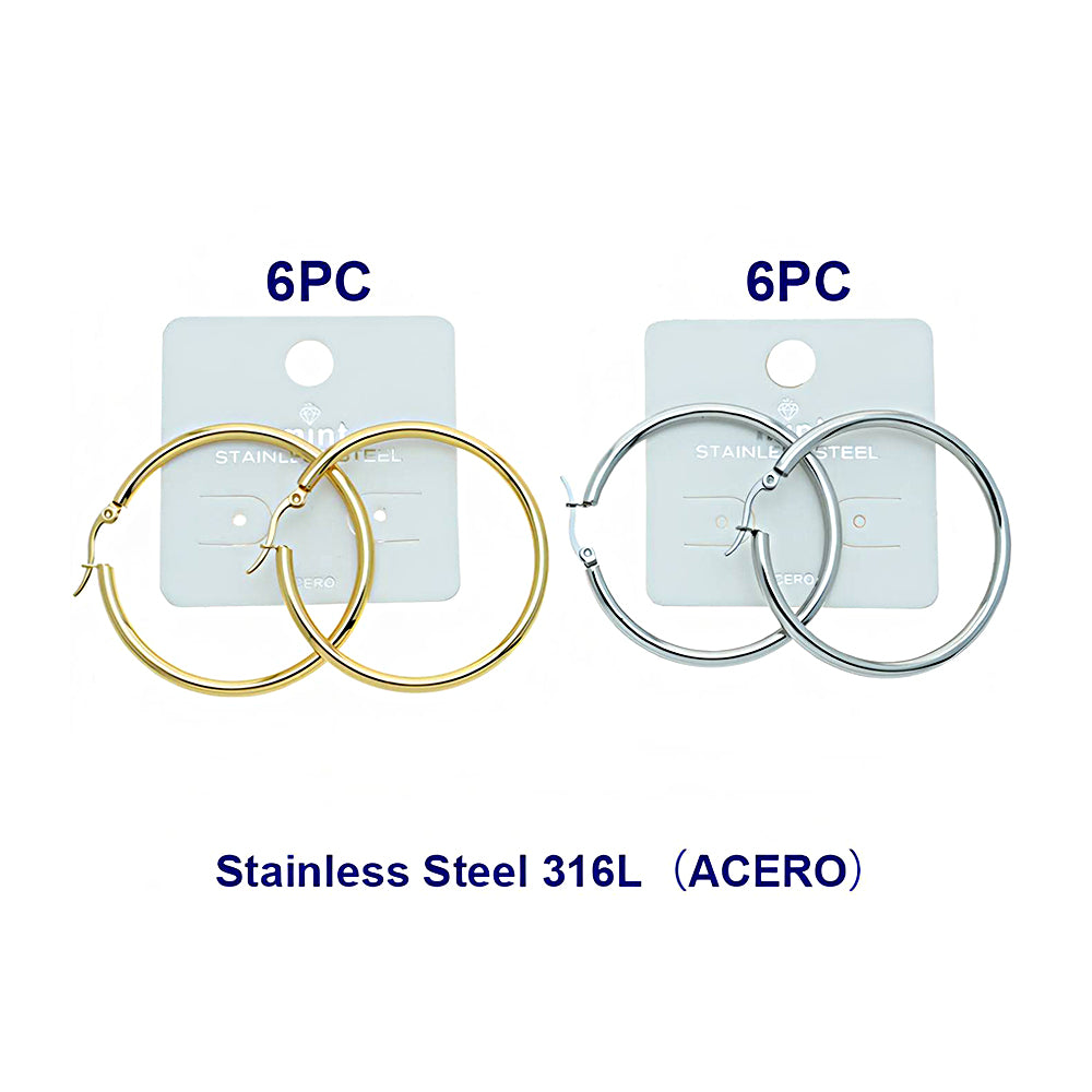 4.5CM Stainless Steel Hoops