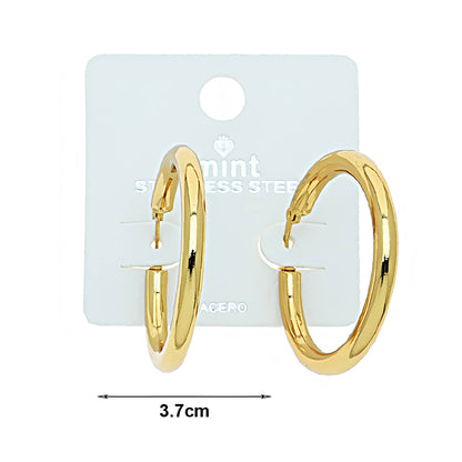 3.7CM Stainless Steel Hoops